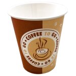 Destockage, lot de 50 gobelets  caf en carton 25cl dcors