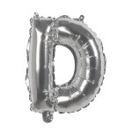 Ballon aluminium mylar lettre d, argent