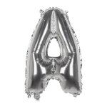 Ballon aluminium mylar lettre a, argent