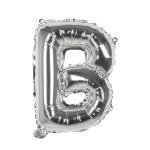 Ballon aluminium mylar lettre b, argent