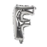 Ballon aluminium mylar lettre f, argent