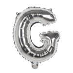 Ballon aluminium mylar lettre g, argent