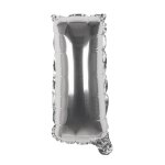 Ballon aluminium mylar lettre i, argent