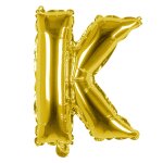 Ballon aluminium mylar lettre k, or