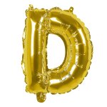 Ballon aluminium mylar lettre d, or