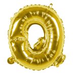 Ballon aluminium mylar lettre q, or