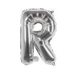 Ballon aluminium mylar lettre r, argent