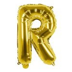 Ballon aluminium mylar lettre r, or