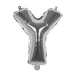 Ballon aluminium mylar lettre y, argent