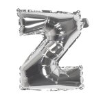 Ballon aluminium mylar lettre z, argent