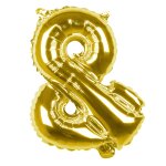 Ballon aluminium mylar symbole &, or
