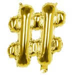 Ballon aluminium mylar symbole # or