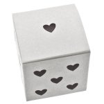 Ballotin de blanc avec petits coeurs