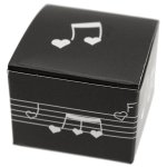 Ballotin carr musique, noir