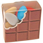 Ballotin tablette de chocolat avec plexi