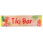 Banni�re tiki bar en tissu 50 x 180 cm