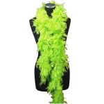 Boa en plumes, vert clair 1m80