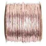 Bobine 20m cordon arm� m�tallis�, rose gold brillant