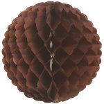 Boule papier festonne  suspendre - chocolat