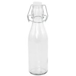 Bouteille 250ml en verre avec fermeture mtal 20cm