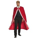 Cape royale adulte luxe 140cm rouge