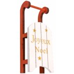 Centre de table luge joyeux nol en bois 12, 5 cm