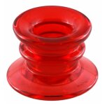 Chaks 0503 - 02, lot de 12 bougeoirs suede, rouge Chaks 0503 - 02, lot de 12 bougeoirs suede, rouge