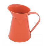 Chaks 0624 - 17, petit ballotin cruche � lait m�tal avec poign�e 10cm, tangerine