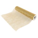 Chaks 0819 - 81, chemin de table glitter 30cm x 5m, or