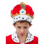 Chaks 10 250411, couronne roi / empereur en velours rouge / or, enfant Chaks 10 250411, couronne roi / empereur en velours rouge / or, enfant
