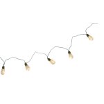 Chaks 10286, guirlande 10 petites ampoules led allonges, 3, 65m blanc chaud