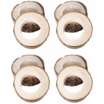 Chaks 10917, lot de 8 ronds de serviette en rondin de bois 3cm