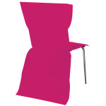 Chaks 1101 - 05, paquet de 6 housses simples, fuchsia