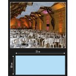Chaks 1102 - 35, grande tenture 25m, bleu pastel