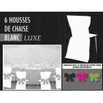 Paquet de 6 housses luxe plus opaques, blanc