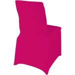 Housse de chaise int�grale en spandex, fuchsia