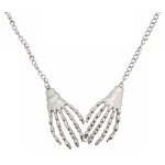 Chaks 11081, collier mains squelette argent