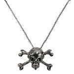 Chaks 11083, collier tte de mort pirate argent