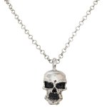 Chaks 11086, collier tte de mort argent