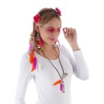 Chaks 11092, kit hippie luxe 4 pièces (lunettes, bandeau, boucles, collier) Chaks 11092, kit hippie luxe 4 pièces (lunettes, bandeau, boucles, collier)