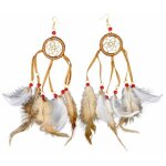 Chaks 11249, boucles d'oreilles indiennes attrape - r�ves avec plumes