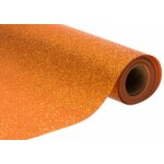 Chaks 11446 - 17, nappe premium paillettes incrustées, en rouleau 120cm x 3m orange Chaks 11446 - 17, nappe premium paillettes incrustées, en rouleau 120cm x 3m orange
