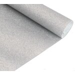 Chaks 11446 - 80, nappe premium paillettes incrust�es, en rouleau 120cm x 3m argent