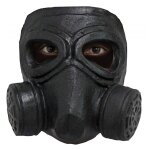 Chaks 11799, masque  gaz double factice noir