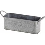 Chaks 11915, bassine rectangle en zinc avec poignées 24cm Chaks 11915, bassine rectangle en zinc avec poignées 24cm