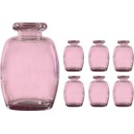 Chaks 11969 - 03, lot de 6 vases elisa rose 16 cm