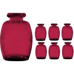 Chaks 11969 - 04, lot de 6 vases elisa fuchsia 16 cm