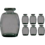 Chaks 11969 - 21, lot de 6 vases elisa gris quartz 16 cm