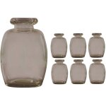 Chaks 11969 - 26, lot de 6 vases elisa moka 16 cm