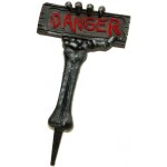 Chaks 12119, panneau danger dans main zombie � planter 53cm